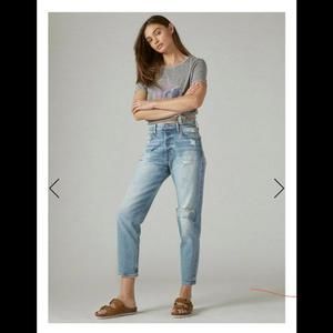 Lucky brand button up High Rise Drew Mom jeans size 2